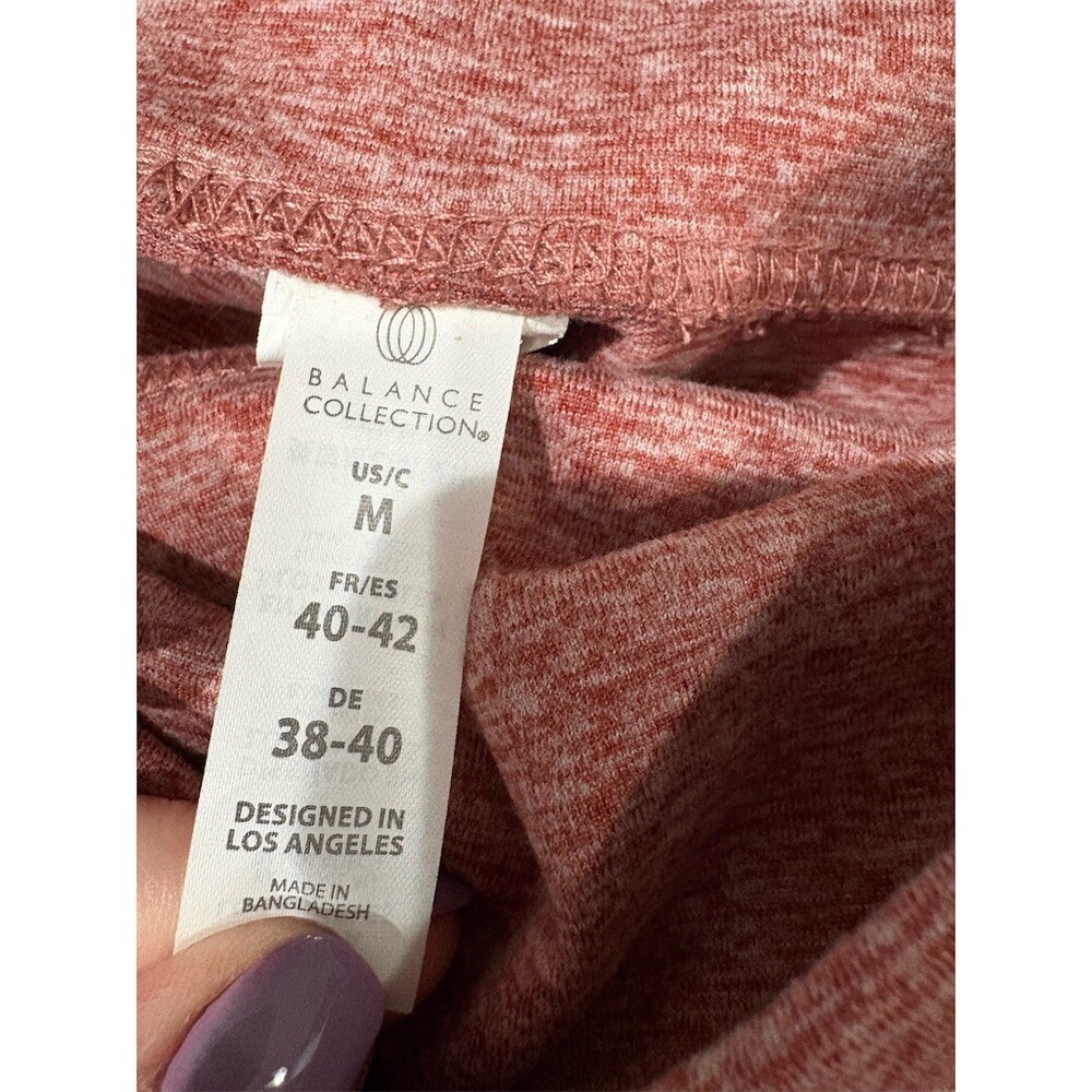 Balance Collection Leggings Womens M Heather Maroon High Rise  Yoga - Picture 6 of 9